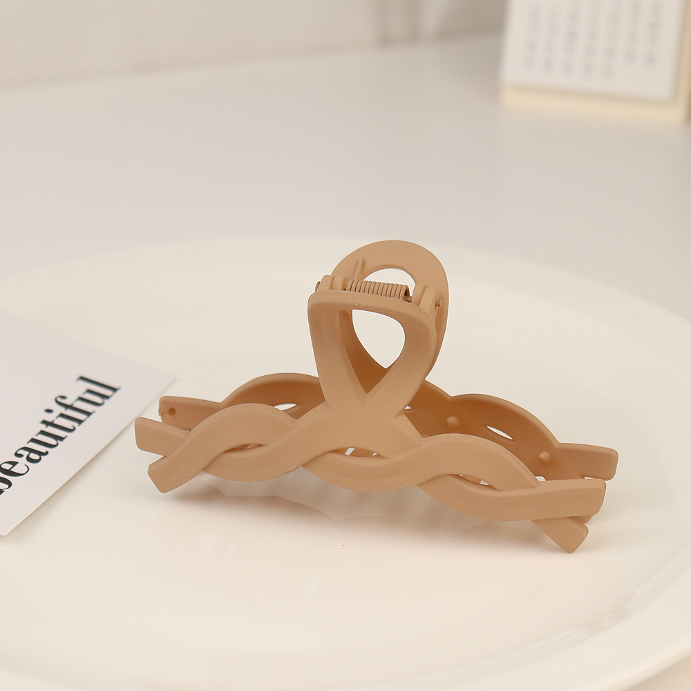 Clip de pelo de baño updo transfronterizo Cabeza trasera clip de pelo grande clip de pelo fijo temperamento clip de pelo clip de tiburón celebridad de Internet