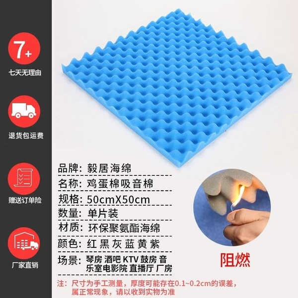 Blue - 2cm thick - flame retardant high-density model (without adhesive) - Peak profit