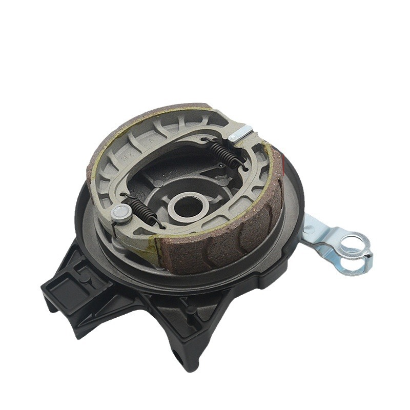 Coche eléctrico 110 ranura tambor freno cubierta Asamblea 16-agujero pequeño frijol de miel freno trasero cubierta del tambor adecuado para AIMA batería Coche