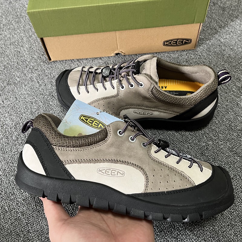 Koen Second-Generation Outdoor Genuine Leather Casual Men's Shoes, Couple's Elastic Lightweight Hiking Shoes, Large Size Cross-Border Daily Sports Shoes