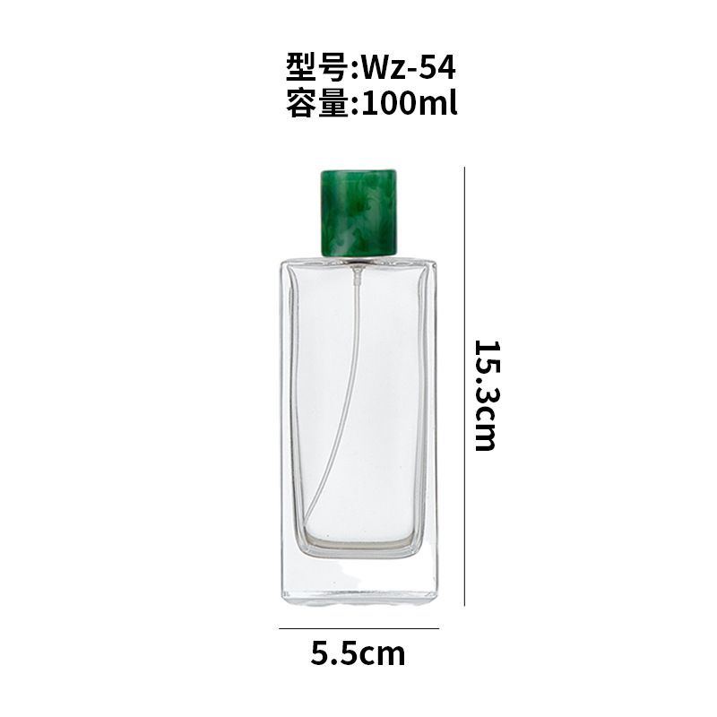 新しい厚みのある正方形の厚みのある香水詰め替えスプレーガラスボトルポータブル化粧品香水エッセンシャルオイル詰め替えボトル|undefined