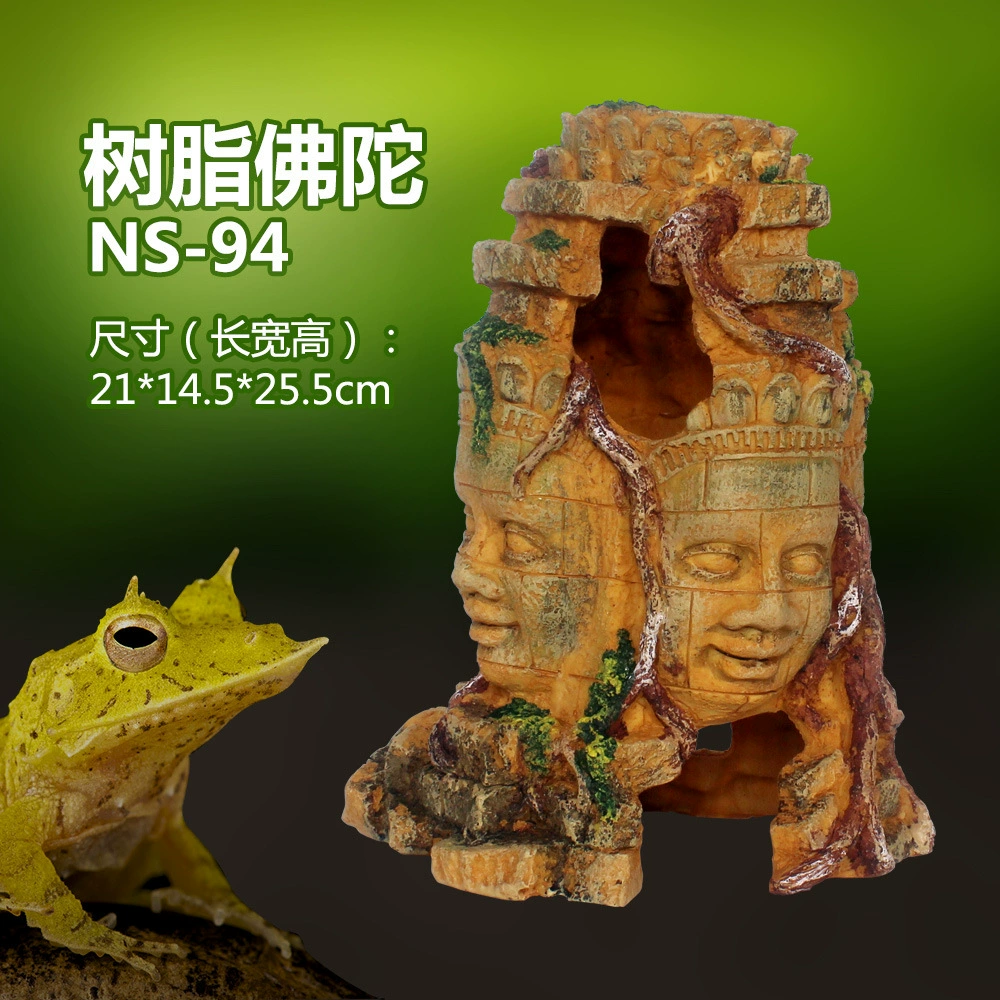 Аквариум Пещера Полый Альпинизм Домашнее Животное Побег Дом Будда Альпинизм Домашнее Животное Украшение Аквариум Ландшафтный Смола Набор