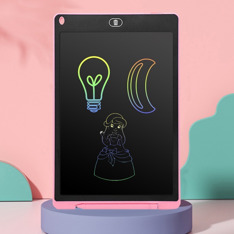 Luz de oficina LCD de color para niños, borrador de pizarra pequeña, tablero de dibujo, tablero de dibujo, tablero de escritura, pintura, pintura electrónica, graffiti