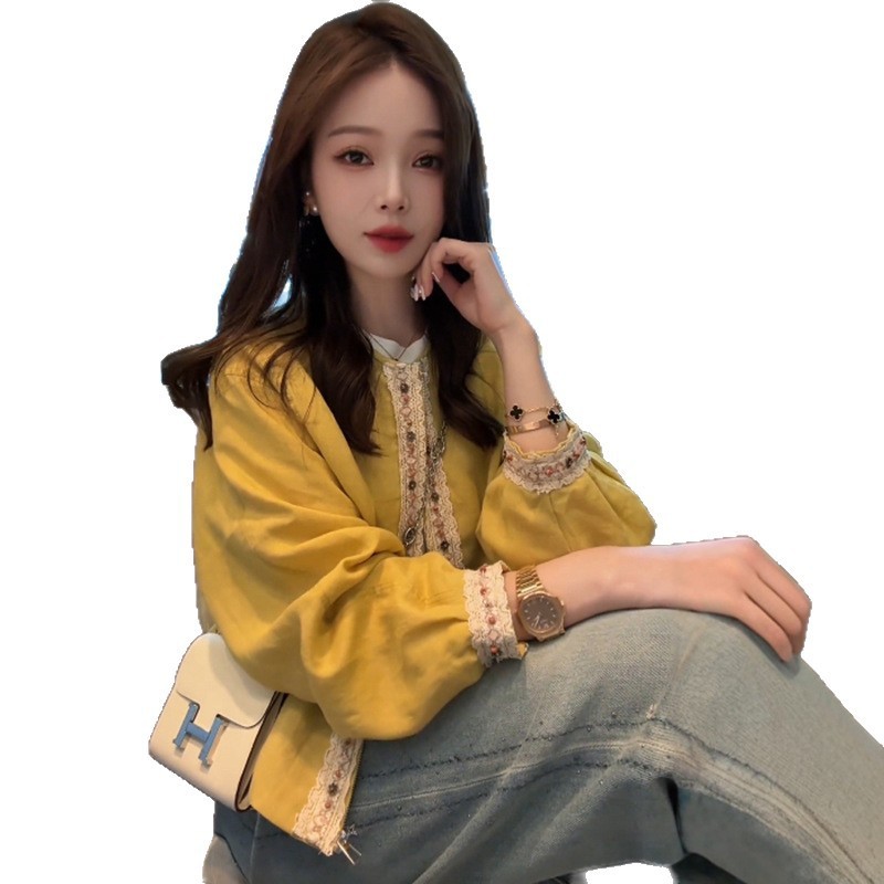 设计感2025春秋韩版时尚百搭洋气高级圆领长袖短款外套上衣女|undefined