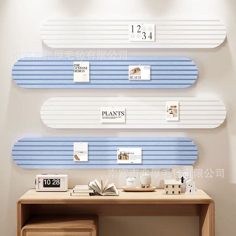Cross-Border Supply Background Bulletin Board Felt Board Photo Wall Dyi Display Wall Concave Note Message Board Creative Wall