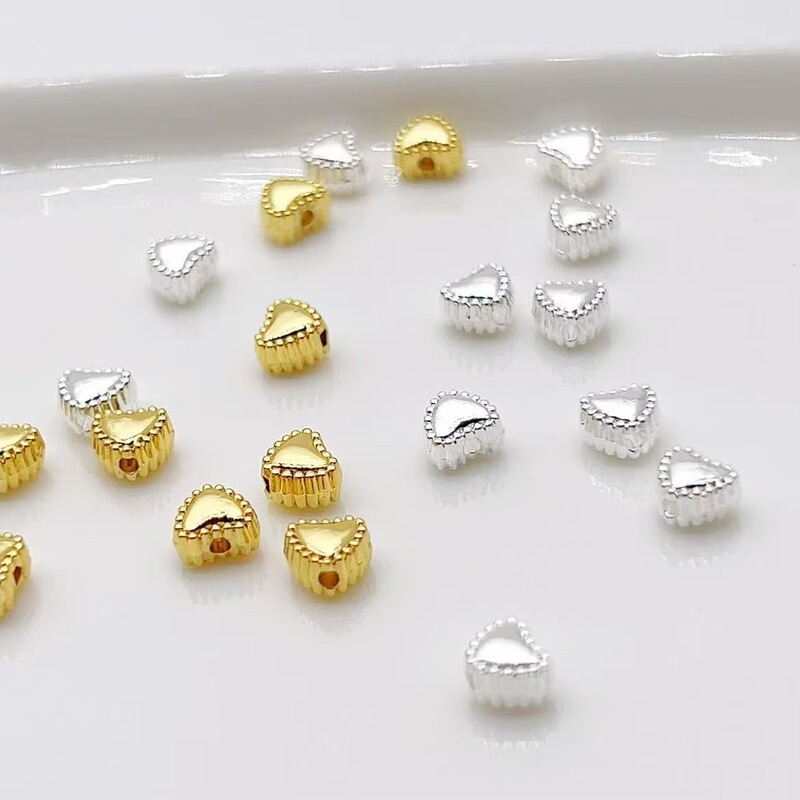 14K Gold-Filled Color-Preserving Double-Sided Embossed Heart Pendant Peach Heart Charm Accessories DIY Jewelry Bracelet Necklace Accessories Chain 14K Gold-Filled Color-Preserving Double-Sided Embossed Heart Pendant Peach Heart Charm Accessories DIY Jewelry Bracelet Necklace Accessories Chain