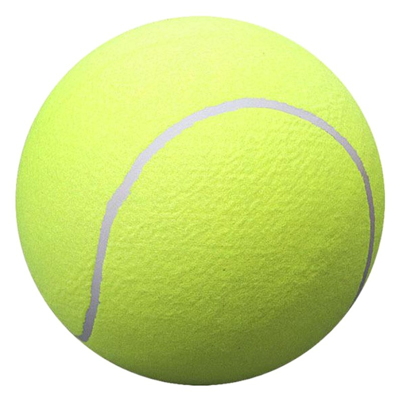 Gran tenis 9,5 pulgadas firma diez veces feliz bola 24cm inflable tenis actividad regalo mascota mordida Bola de juguete