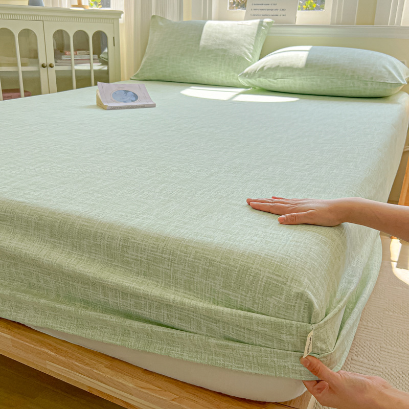 Sombrilla de cama de tela gruesa vieja de algodón de algodón de verano pieza individual 2025 nueva funda protectora de colchón funda de cama individual todo incluido