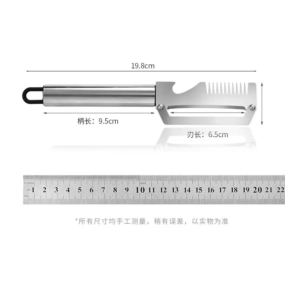 FCM de alta calidad multifuncional cuchillo de corte de frutas y verduras de cocina extra grueso acero inoxidable cortador de alambre puededz