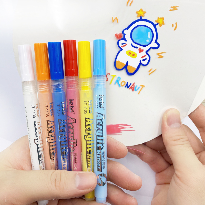 24 色アクリルマーカーペン防水非退色アクリルペイントペン水性ペン DIY シェル絵画靴落書き|undefined