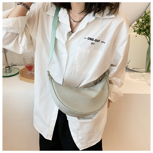 Nylon Crossbody Bag Women  New Trendy Dumpling Bag Lightweight Small Shoulder Bag Underarm Bag Single Shoulder Canvas Bag Bags