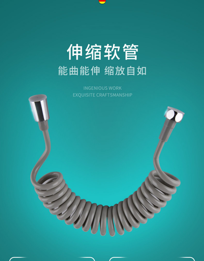 Toilet spray gun flushing device, one inlet and two outlets Angle valve, telescopic water pipe hose, bathroom feminine washing nozzle, faucet undefined