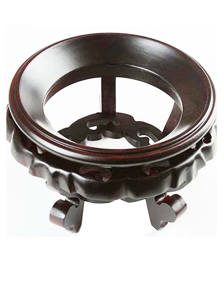 天然葫芦水晶球底座实木质摆件底托花盆底坐篮球摆架塑料乔迁同学