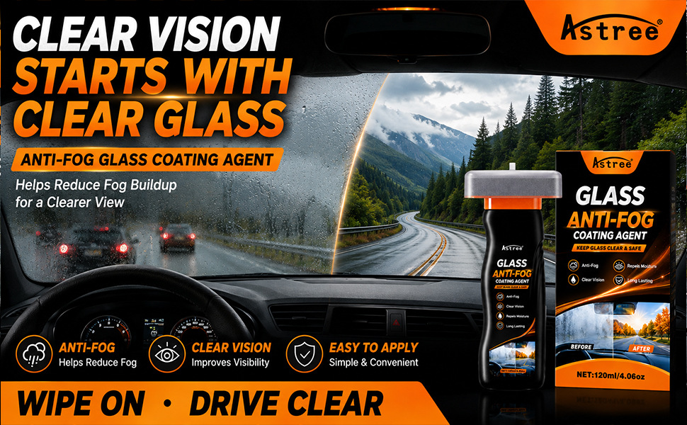 ASTREE specializes in cross-border supply of anti-fog spray for car glass, rearview mirrors, swimming goggles, helmets, and eyeglasses wholesale
