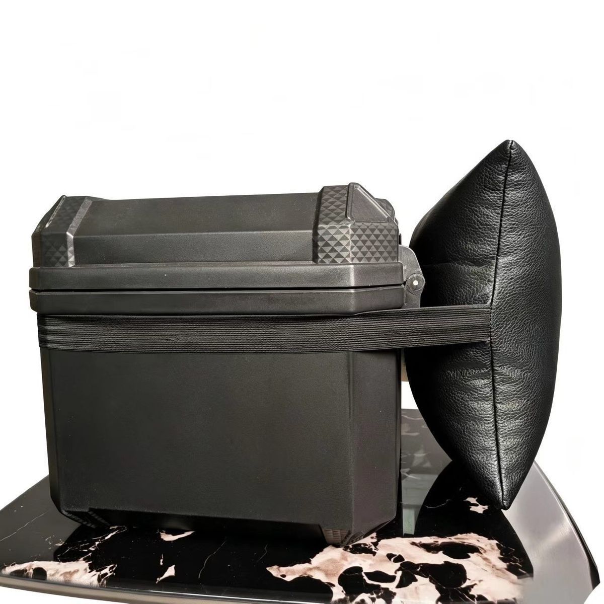 Electric vehicle backrest cushion, trunk cushion, delivery box lumbar cushion, pillow, soft cushion, leather, rainproof, soft lumbar support for riding