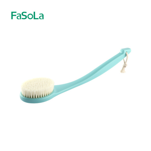 FaSoLa Japanese long-handled bath brush for adult back strong decontamination bath towel soft bristle brush bath brush
