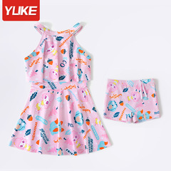 Yuke Children's Swimming Girls' Skirt New Kids One-piece Swimwear Girls Baby Infant Swimming Suit Wholesale