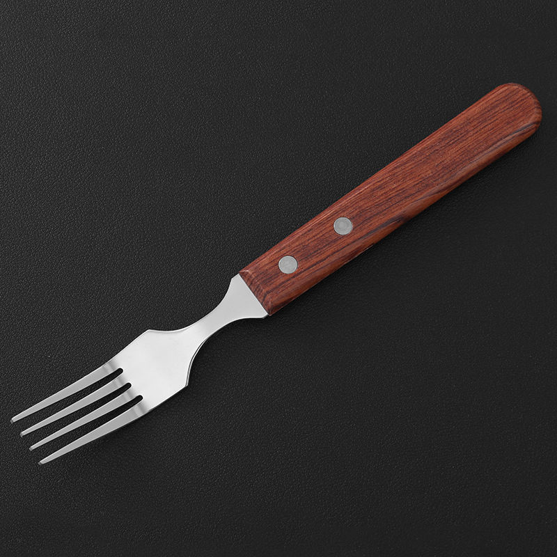 Tenedor de madera de pera