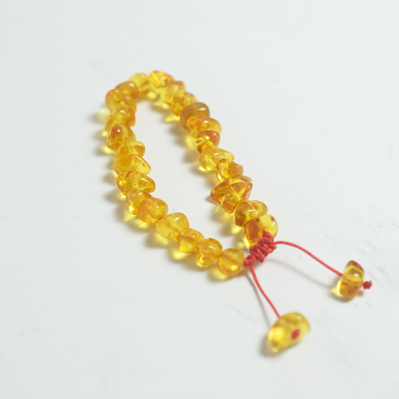 앰버 골드 베이비 체인/사이즈 약 5+mm, 무게 약 2.77g