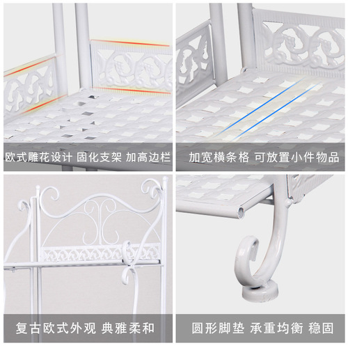 T9J5 wholesale installation-free folding storage rack floor-standing bathroom toilet waterproof small iron frame multi-layer bedroom storage
