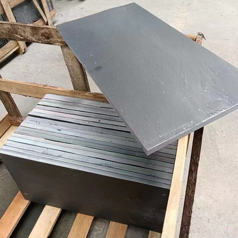 Natural Slate Square Tiles Outdoor Stone Non-Slip Floor Tiles Courtyard Balcony Outdoor Garden Yard Antique Non-Slip