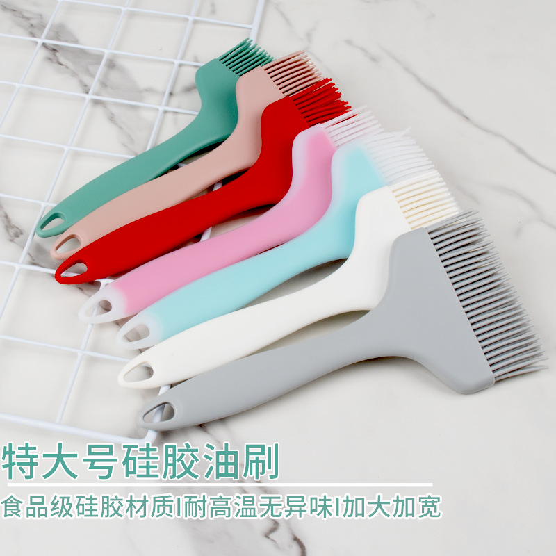Commercial Silicone Oil Brush Barbecue Brush Food-Grade Sauce Brush High Temperature Resistant Household Cleaning Food-Grade Silicone Brush