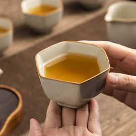 汝瓷功夫茶具茶杯主人杯泡茶杯陶瓷茶盏单杯品茗杯子个人杯喝茶碗