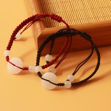 简约气质国风手链手工编织平安扣手链手绳平结手绳情侣手链红绳