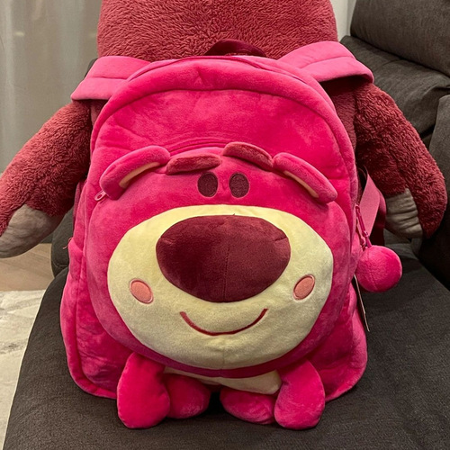 Strawberry Bear Korean style backpack cute school bag plush cartoon girl heart ins Japanese backpack middle school student junior high school