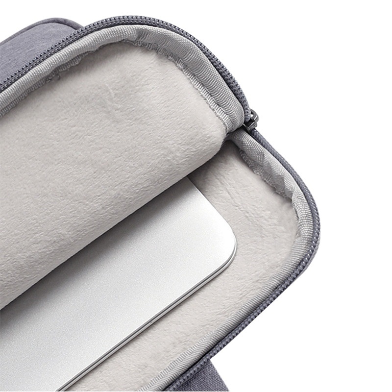 BUBM bolsa de forro portátil simple de color sólido resistente a los arañazos impermeable forrado de lana resistente al desgaste bolsa de forro de computadora de 14 pulgadas