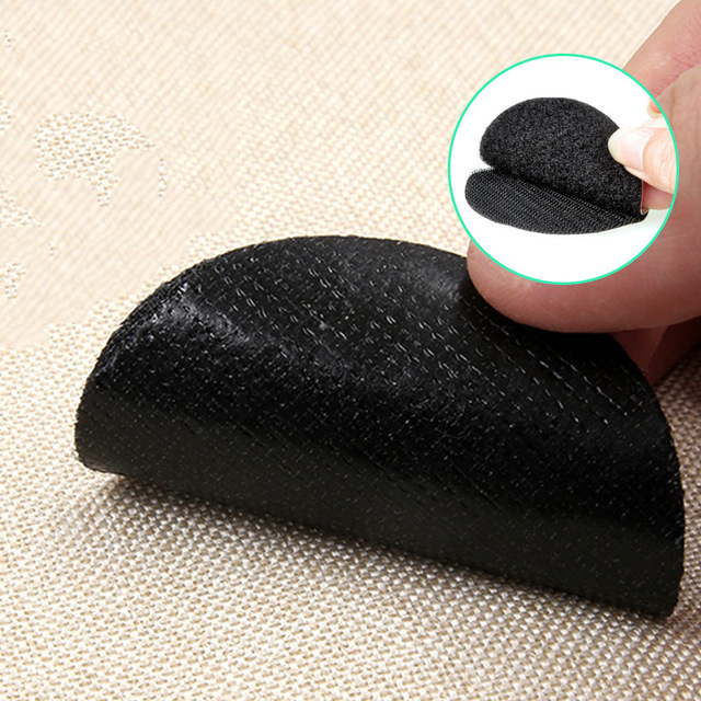 Wholesale round bed sheet stickers, nylon carpet stickers, sofa cushion anti-slip pinless retainers, traceless double-sided Velcro stickers
