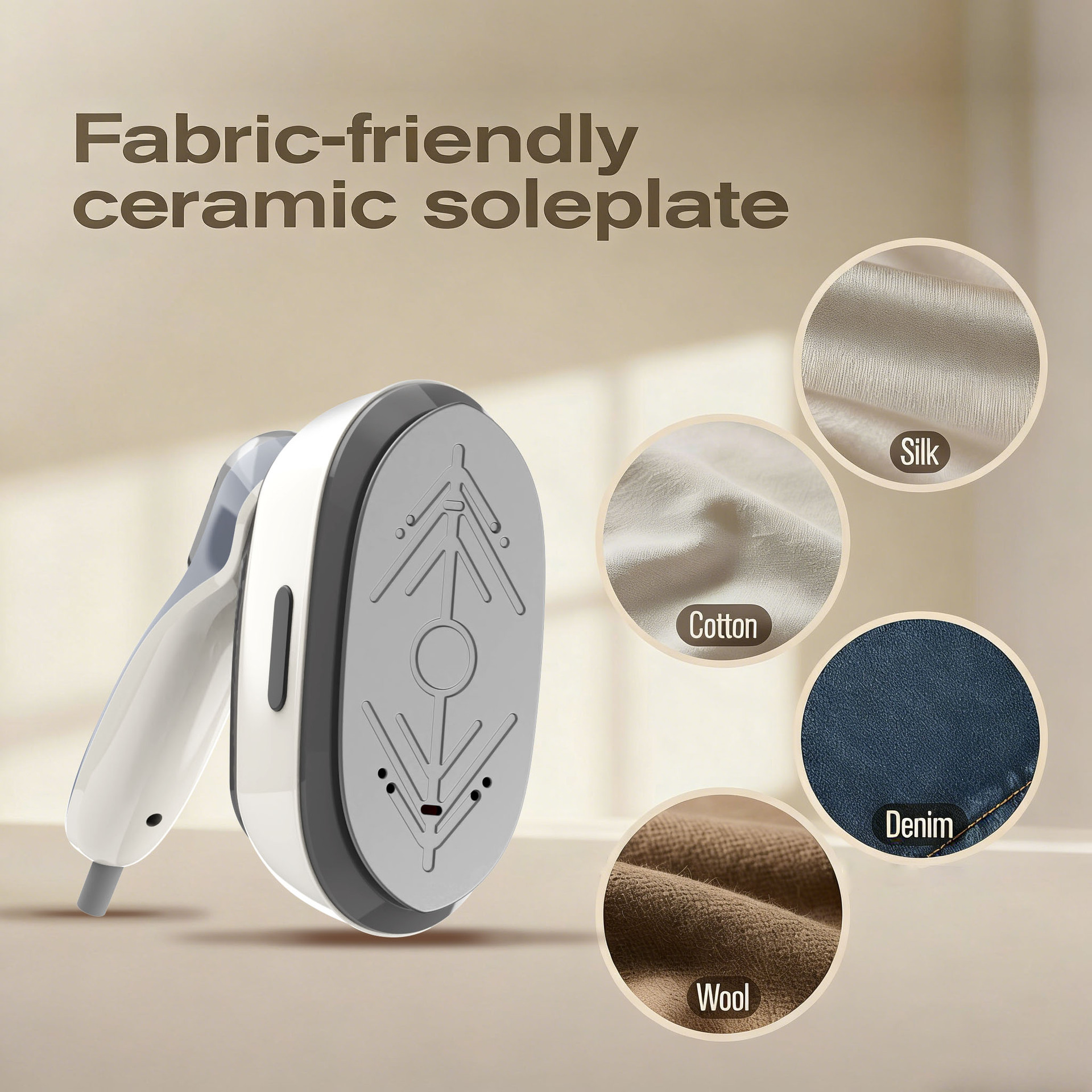 Handheld Garment Steamer For Quick Wrinkle Removal And Travel Iron_voghion.com