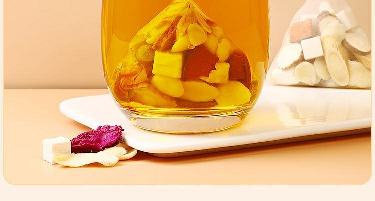 Xingren Qibai Drink Almond Seven White Herbal Tea 100g Bag 10 Cold Brew Sachets Sugar Free Wellness Blend specifications