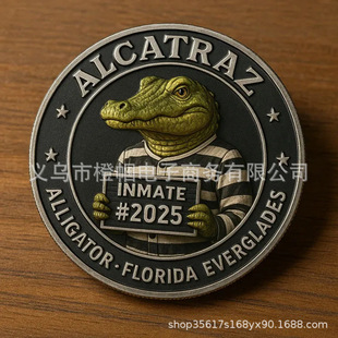 Alligator Alcatraz Inmate Mugshot Coin Alligator Alcatraz Inmate Avatar Coin