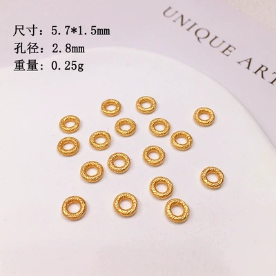 S925 silver gold-plated plate wrapped Zərgərlik ara hissələri - xiangyun-circle