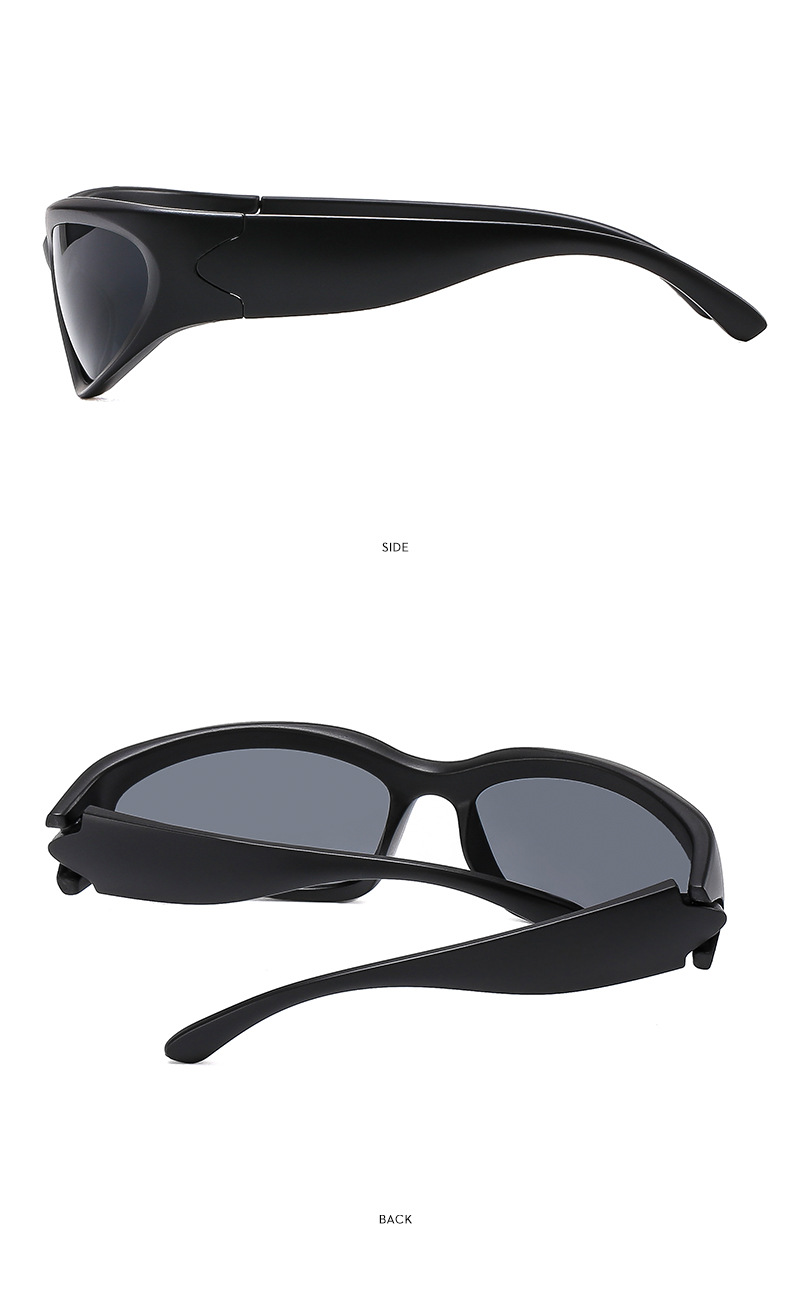 Millennium Future New Y2K Spicy Girl Cycling Punk Sports Network Occhiali da sole rossi Occhiali alla moda da donna_voghion.com