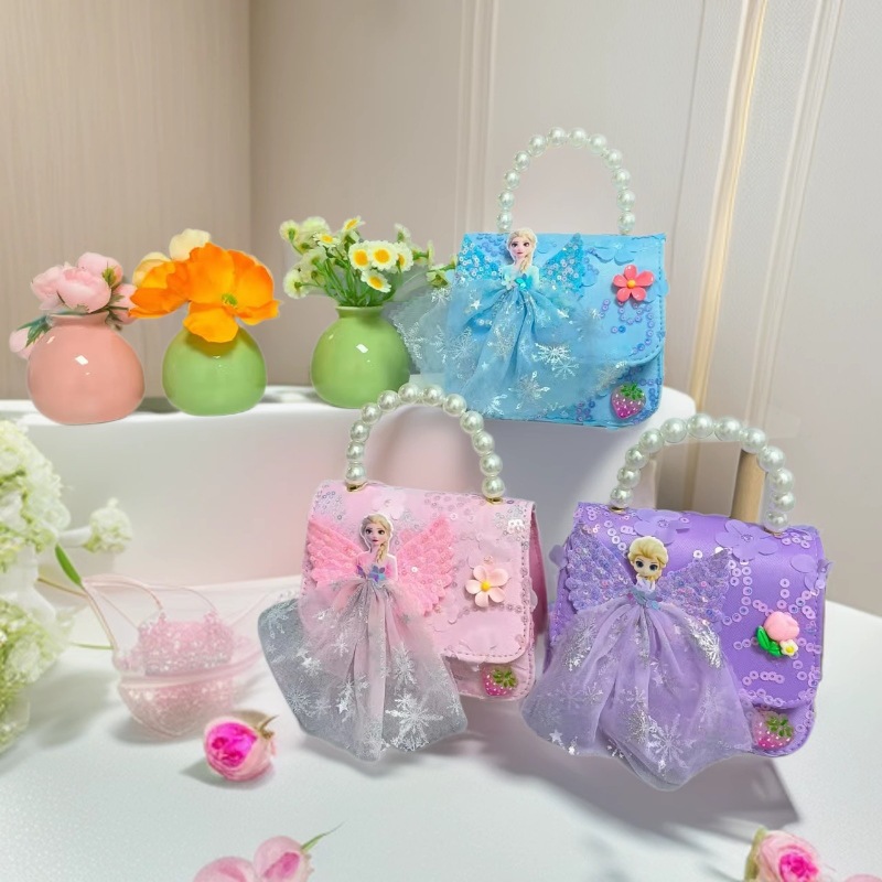 Bolso de perlas, bolso de cadena de princesa, bolso de Año Nuevo, bolso de cambio, bolso de accesorios, bolso cuadrado, viento fragante