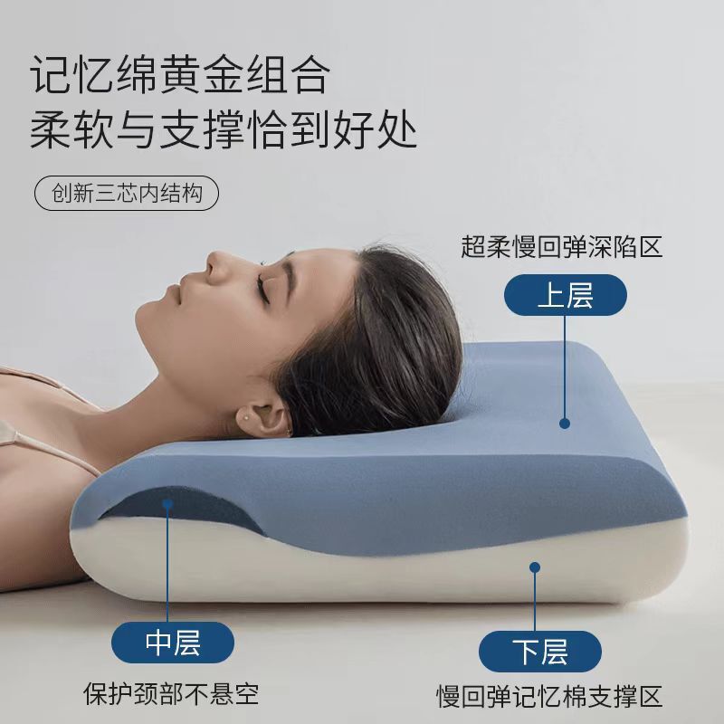 Class a Deep Sleep Pillow Pro3 Generation Slow Rebound Pillow Hotel-Style Cervical Spine Protection Memory Foam Pillow Core for Adults Class a Deep Sleep Pillow Pro3 Generation Slow Rebound Pillow Hotel-Style Cervical Spine Protection Memory Foam Pillow Core for Adults