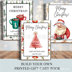 跨境新款Christmas Gift Card Book圣诞礼品卡书节日礼物卡册
