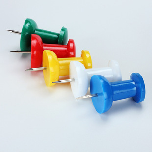 Factory direct huge color I-shaped nail 25x 40mm plastic thumbtack painting marking nail student I-shaped nail