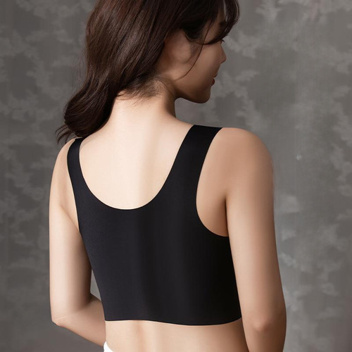 Lingerie with lace wrap cups, seamless sleep bralette without underwire, integrated cups for a secure fit