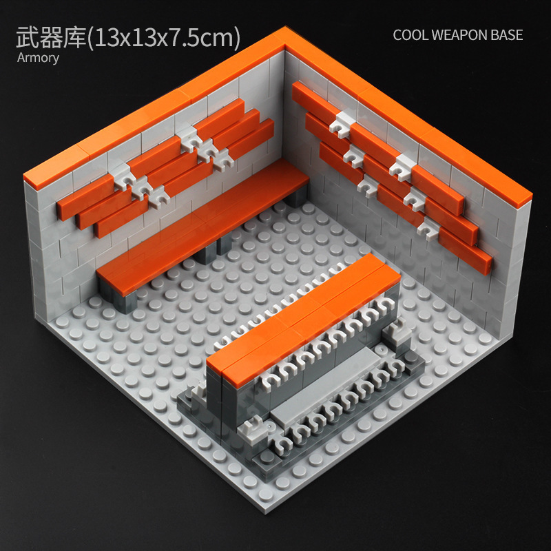 国境を越えたホットセール MOC 軍事基地監視塔シーンビルディングブロック特殊部隊フィギュア DIY 組み立て教育玩具|undefined