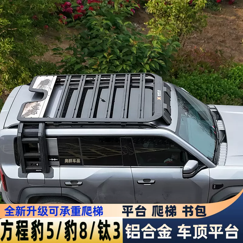 适用于方程豹5/钛改装车顶行李方程豹8平台侧爬梯书包改装件侧