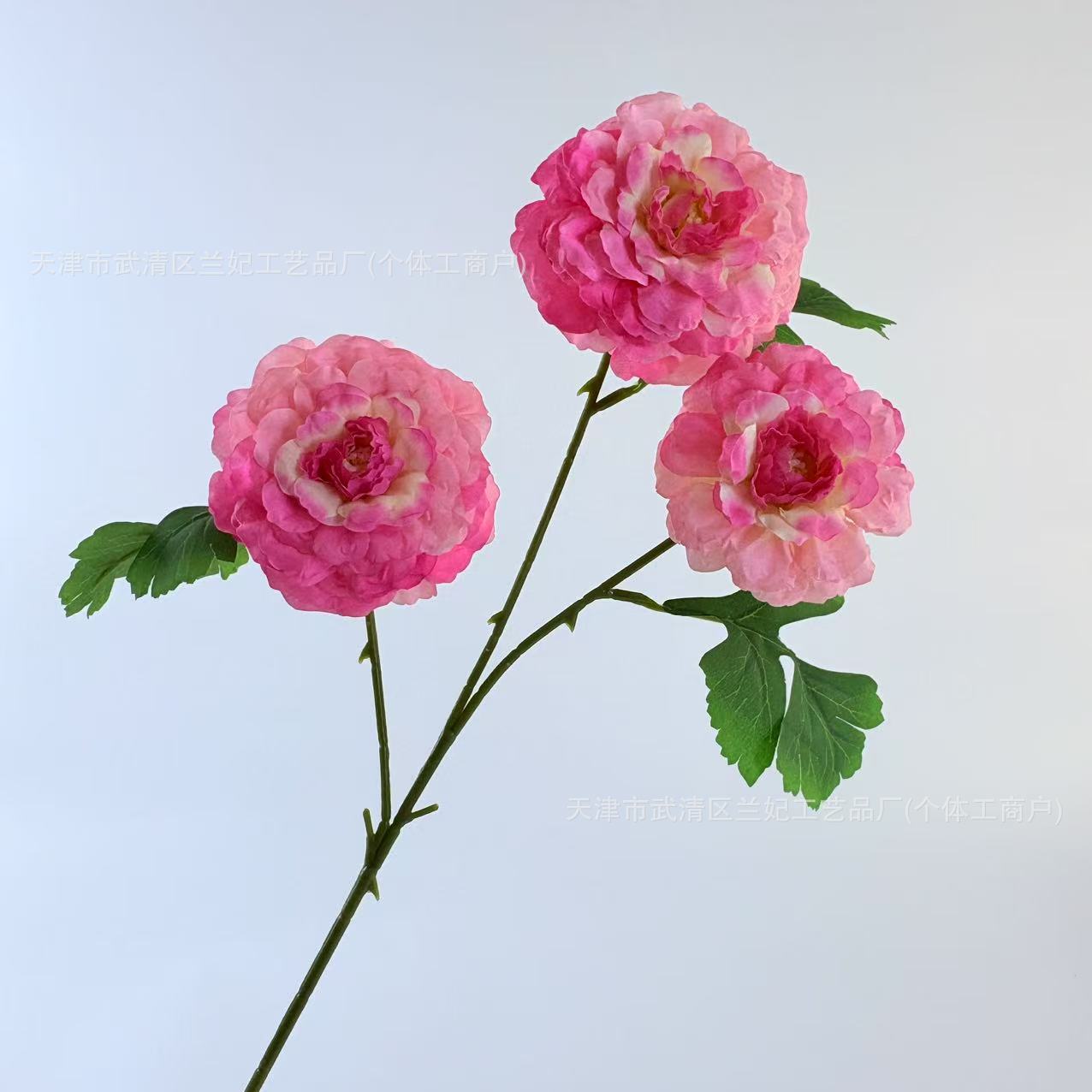 3 flores de seda de peonía flores falsas flores de boda decoración flor adornamiento de la sala de estar props de disparo al por mayor flores de peonía