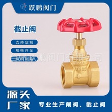 303 黄铜截止阀重型玉环外贸中性出口工业水管暖通1/2