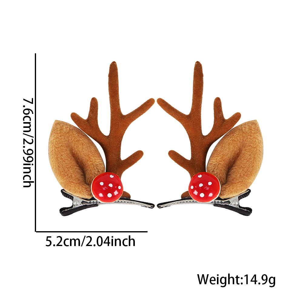 Cruzar la frontera Nueva horquilla de Navidad decoración del Partido de regalo de Navidad corbata de pico de pato clip arco campana clip