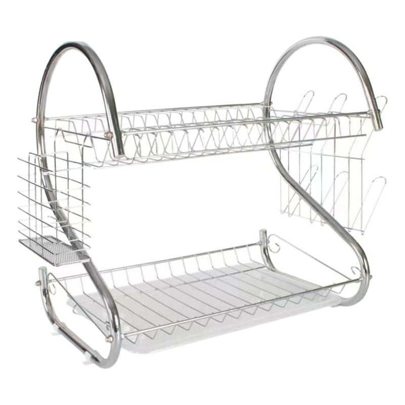 S-Shaped Dish Rack, Dish Drainer Rack, Simple Dish Rack, Bowl and Chopstick Storage Rack, Rental House Dish Rack, Drainer Rack