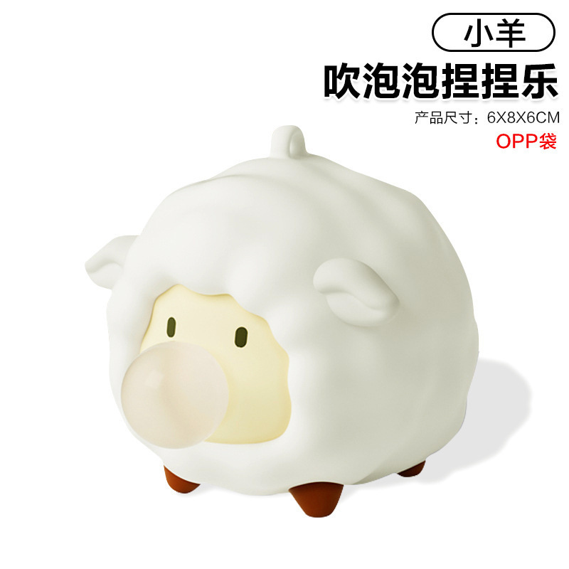 跨境吹泡泡捏捏乐创意解压神器萌趣吐泡泡小公仔按压发泄玩具批发|undefined