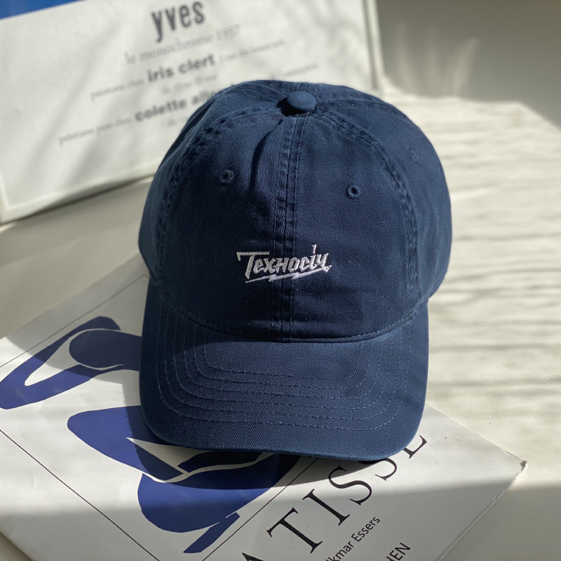 2021春夏美式刺绣水洗棒球帽子女大头围显脸小鸭舌帽男户外遮阳帽