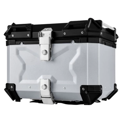 Factory Wholesale 45L Aluminum Motorcycle trunk - 45l-x-model-black-silver